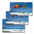 Luggage Tag - 3D Lenticular Beach Chair/ Palm Stock Image (Blank)